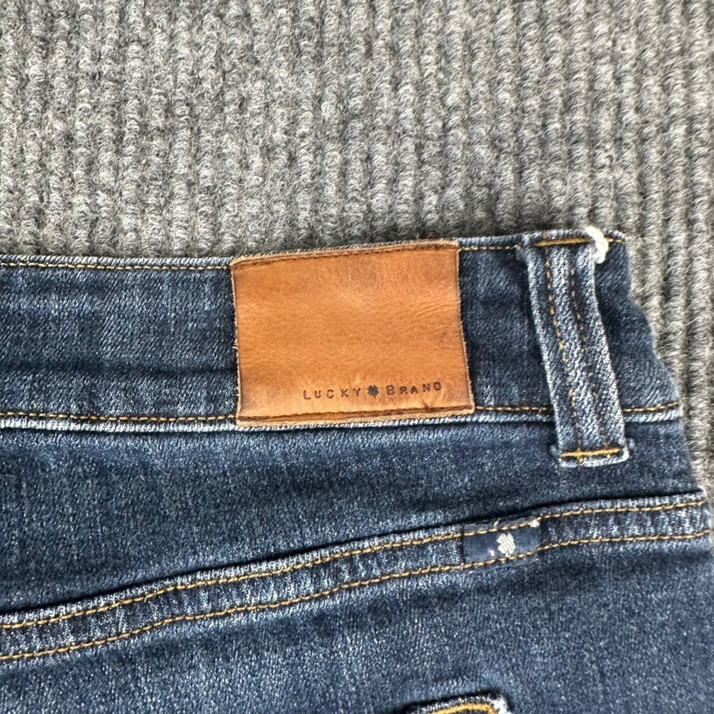 Lucky Brand Emma Crop Jeans Womens 16W Dark Wash Stretch Denim Cropped - Picture 10 of 15
